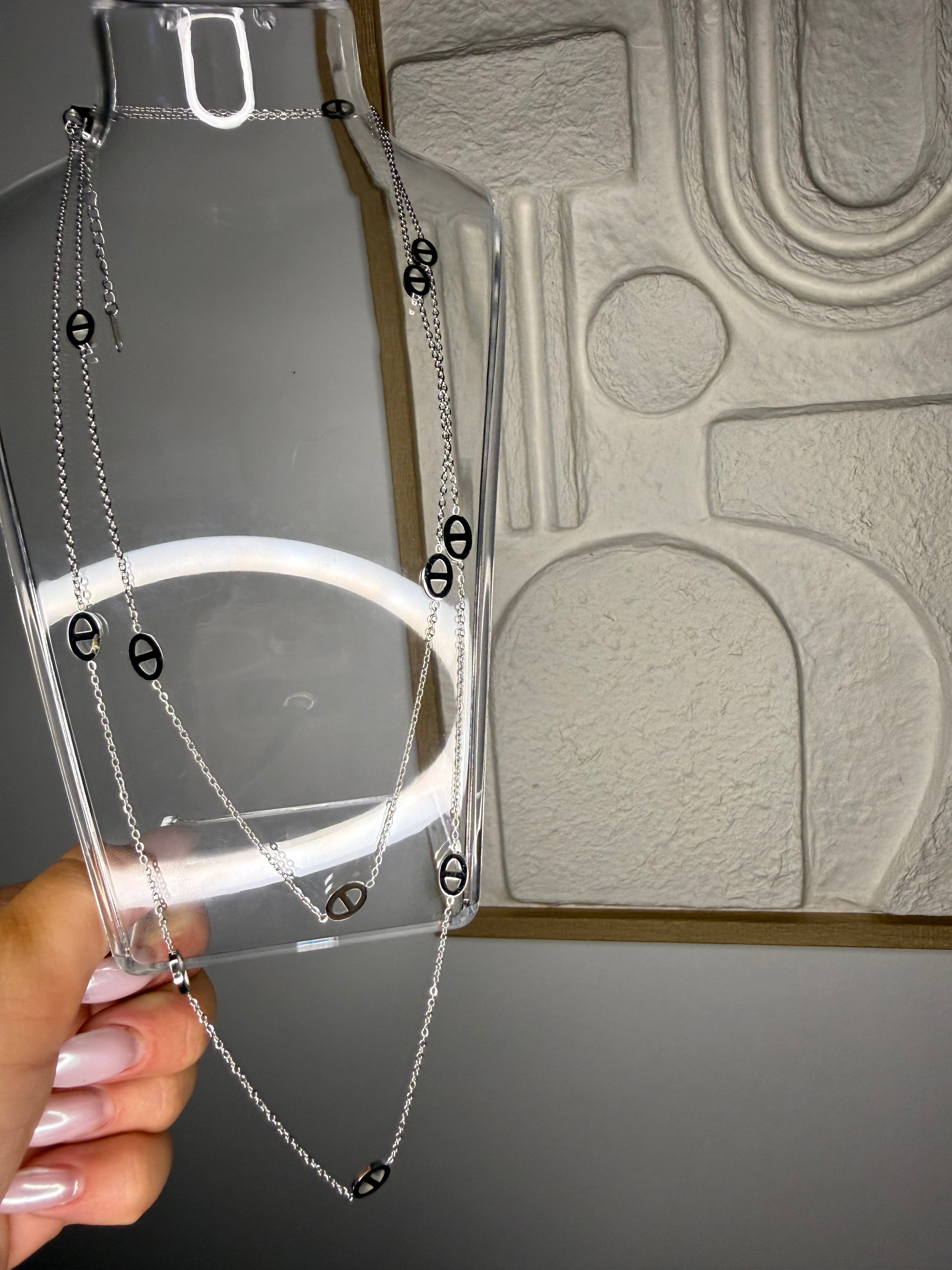 Collier double rang « pam »